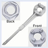 Aluminum Bung Wrench Non Sparking when using on steel drum works for both plastic and steel drums
