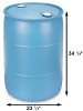 Greif GP55 Blue 55 Gallon Closed Head Drum, Liquid UN Rated 1H1/Y1.9/150, 2" NPT & 2" Buttress removable bungs with gasket