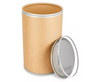 Greif 55 Gallon Fiber Drum, steel cover without gasket, metal Lokrim locking band. Different diameters, heights, and capabilities are available to meet all requirements