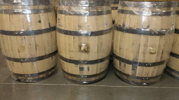 Whiskey Barrel New Display 53 Gallon, Display use only will not hold Liquid