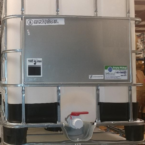 IBC Rebottled 275 gallon IBC, Liquid UN Rated 31HA1/Y1.9, Material HDPE, Color Natural, Opening 6" Fill Cap, 2" Mixed Valves, galvanized cage, mixed steel/plastic/hybrid pallet sections, Weight 130 lbs., L 47 1/4" W 39 1/4" H 45 1/2" IBC Rebottled 275 gallon IBC, Liquid UN Rated 31HA1/Y1.9, Material HDPE, Color Natural, Opening 6" Fill Cap, 2" Mixed Valves, galvanized cage, mixed steel/plastic/hybrid pallet sections, Weight 130 lbs., L 47 1/4" W 39 1/4" H 45 1/2"