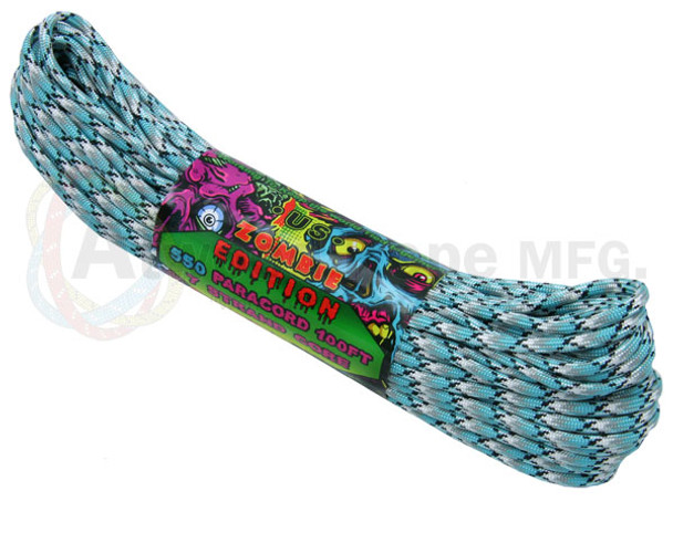 Atwood Rope Paracord | 550lb | 100ft | Zombie Edition | Antidote