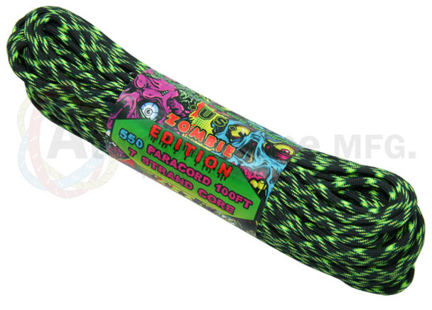 Atwood Rope Paracord | 550lb | 100ft | Zombie Edition | Decay