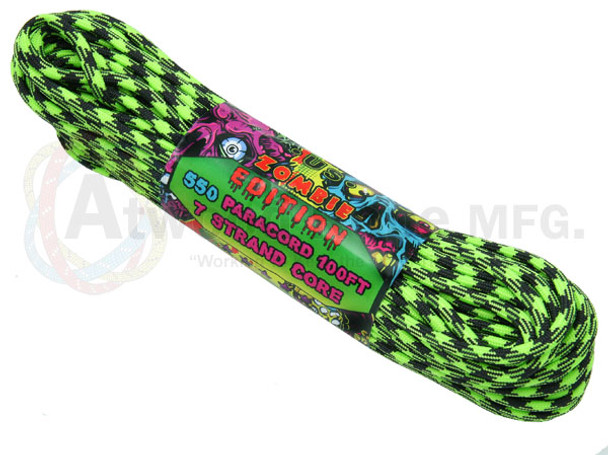 Atwood Rope Paracord | 550lb | 100ft | Zombie Edition | Outbreak