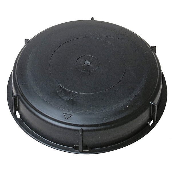 IBC replacement 6" solid fill cap Black  with gasket