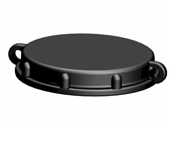 IBC Dust Cap 2" NPT Shallow Black