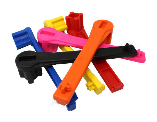 Drum Wrench 4-IN-1 Bung cap wrench and Gas cut off wrench, multiple colors available.