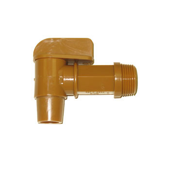DRUM FAUCET PLASTIC 3/4" NPT Gold