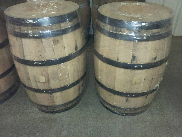 Whiskey Barrel New Display 53 Gallon, Display use only will not hold Liquid