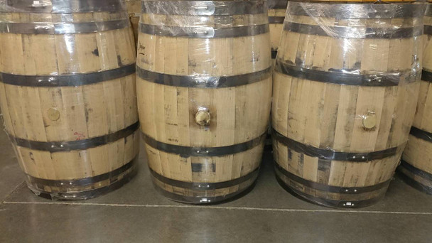 Whiskey Barrel New Display 53 Gallon, Display use only will not hold Liquid