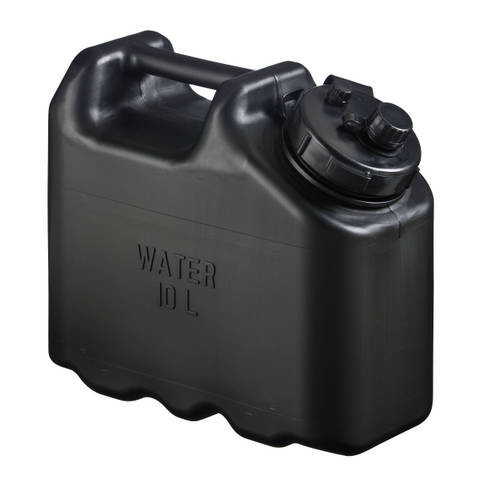 Scepter Military Water Can 10L - 2.5 Gallon Black Scepter part#05284 - Free Shipping - Portable Military Water Storage Container for Camping, Outdoors and for water Emergency's.