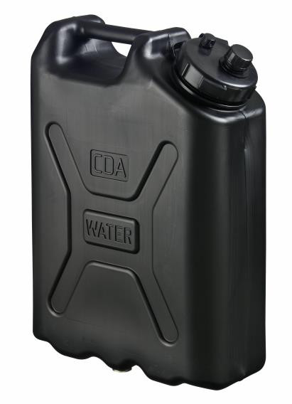 Scepter Military Water Can 20L - 5 Gallon Black Scepter part#04603 - Free Shipping - Scepter water cans are the best water containers in the world! Manufactured for the military now in production for civilian use as a Portable Water Storage Container or for water Emergency's.