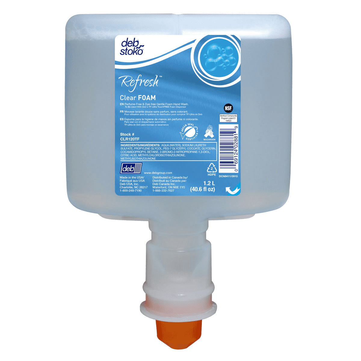 Deb Clear Foam Wash 3-1200ml/case - Facility Solutions, Inc.