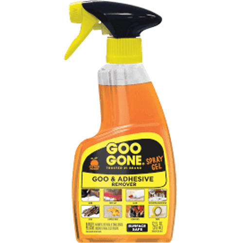 Goo Gone Spray Gel Cleaner, Citrus Scent, 12 oz Spray Bottle 