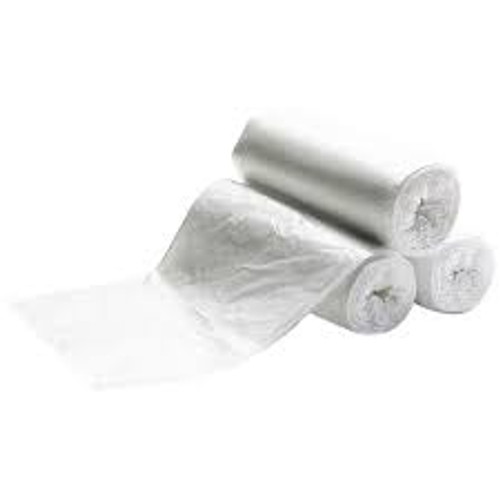 24x24 6mic Can Liners Rolls Clear 1000/case