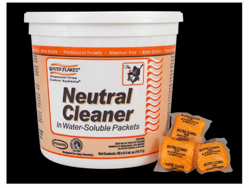 Neutral Cleaner Water Flakes, 2 x 90 x .0.5 wt oz packets per case