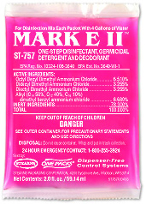 MARK E II One-Step Disinfectant, Germicidal Detergent, and Deodorant, 72 X 2 fl oz