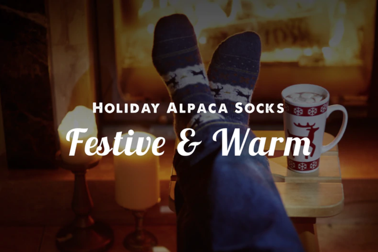 Trendy Holiday Alpaca Socks