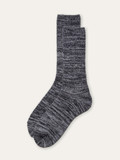 Women's Lodge Marled Alpaca Crew Socks in charcoal silver