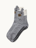 Peek-A-Paca Non-Skid Kids Alpaca Crew Socks for youth non-skid