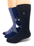 Men's Dress Work Alpaca Sock Gift Box, on feet, Main image.
