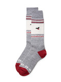 Rockwell Holiday Novelty Alpaca Wool Socks - Silver, Main Image