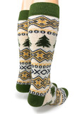 Evergreen Pine Tree Alpaca Wool Socks
Heel