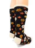 Flower Power Alpaca Socks Heel