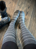 Swell  Alpaca Wool Compression Socks for Men & Women
On Legs with boots.