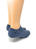 Warrior Alpaca Socks No-Slip No-Show Cushioned Sox-
Blue Heel