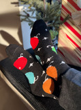 Festive Ornament Holiday Alpaca Wool Socks -Lifestyle