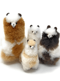 Fluffy Friend Alpaca Stuffed Animal - Premium Fur Super Fluffy Adult and Baby Alpaca Fur Figures