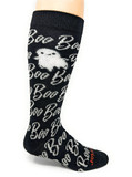 Ghostly Boos Halloween Alpaca Socks - Side.