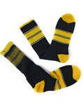Sports Fan Game Day Socks - showing inside and outside.