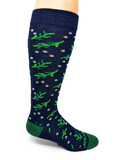 Mistletoe Holiday Alpaca Socks, side.