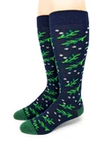 Mistletoe Holiday Alpaca Socks, front, Main Image.