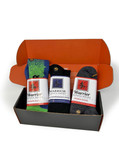 Extreme Athletic Sport Sock Gift Box - Ski Socks, Compression Socks and Quarter Crew Sport Sock Collection - Blue/Green.