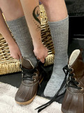 Kids Trail Blazer Outdoor Alpaca Crew Socks - Lifestyle Image.