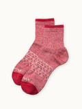 All-Purpose All-Season Alpaca Quarter-Crew Socks in red