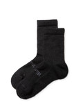 Pickle & Paddle Quarter-Crew Alpaca Socks in black