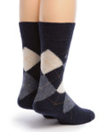Classic Argyle Alpaca Crew Socks, Back Blue.
