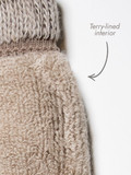 Toasty Toes Ultimate Alpaca Socks® terry line interior detail