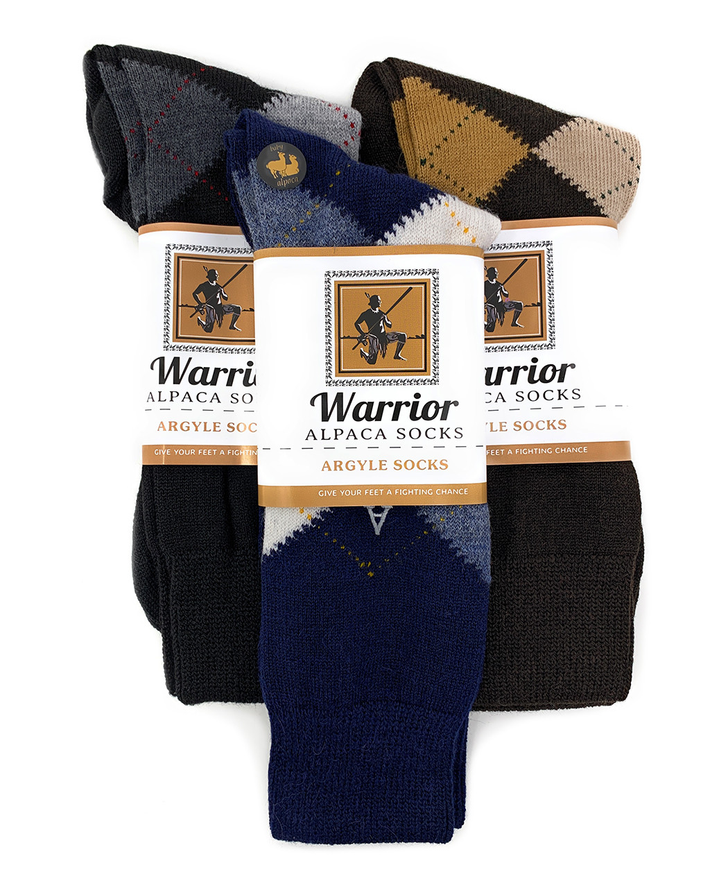 Baby Alpaca Wool Argyle Socks Multi Pack | Warrior Alpaca Socks