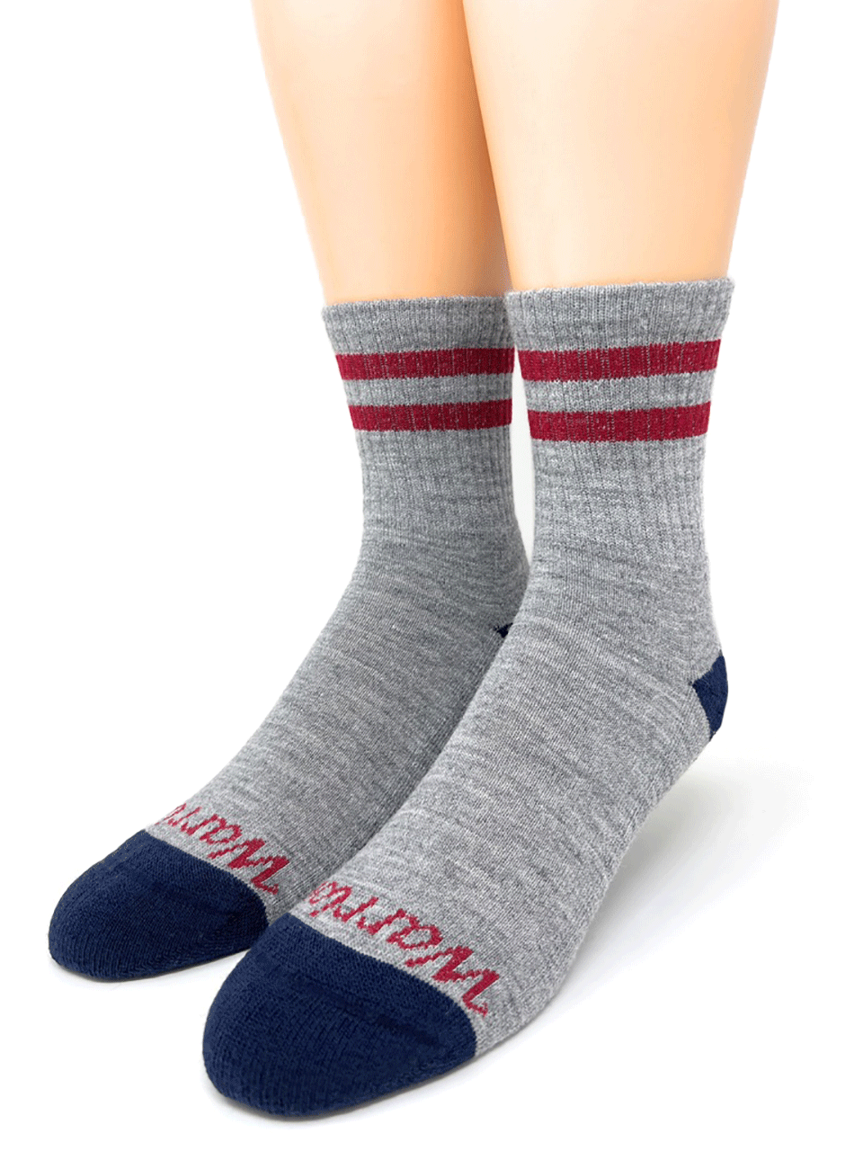 Solid Quarter Crew Alpaca Socks for The Entire Family