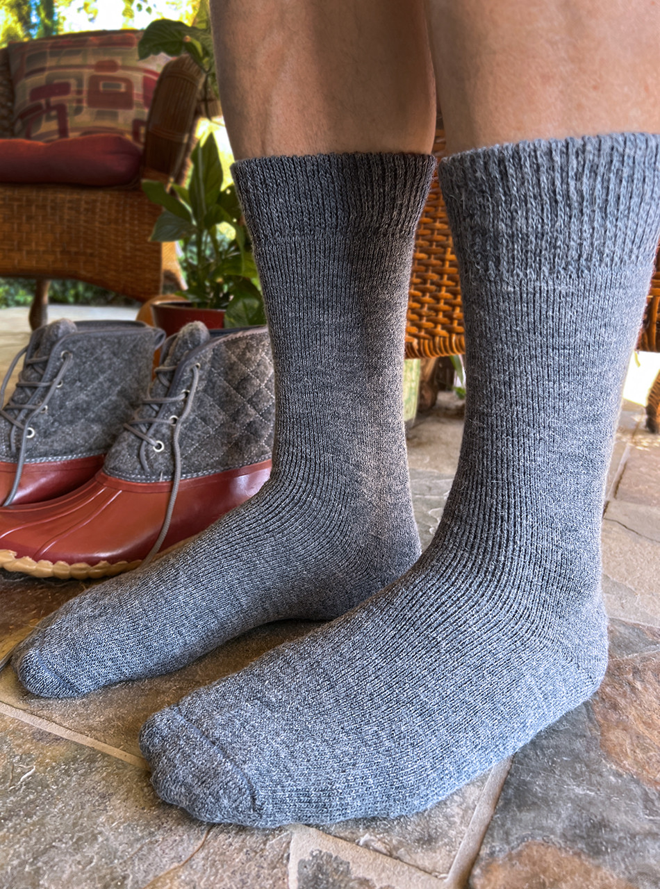 Terry-Lined Ultimate Outdoor Crew Socks | Warrior Alpaca Socks