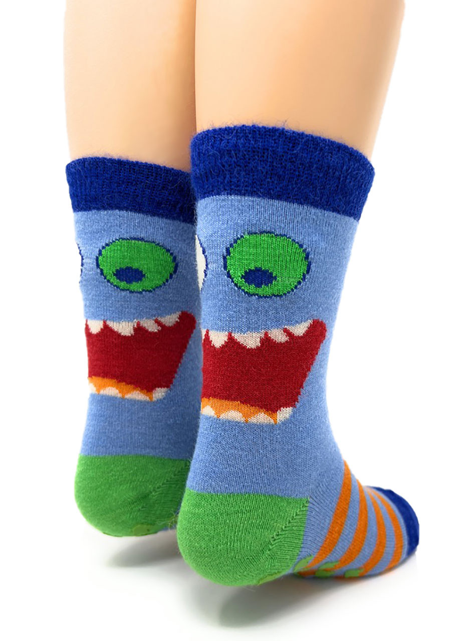 Little Monsters Non-Skid Kids Socks