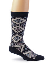 Women's Nordic Argyle Geometric Socks
Side View