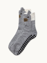 Peek-A-Paca Non-Skid Kids Alpaca Crew Socks for youth non-skid