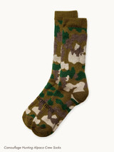 Sportsman's Alpaca Socks Gift Box - Camouflage Hunting Alpaca Crew Socks