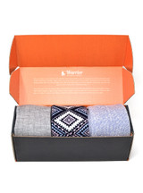 Warrior 100% Alpaca Socks Cozy Toes Blue Alpaca Socks in Gift Box